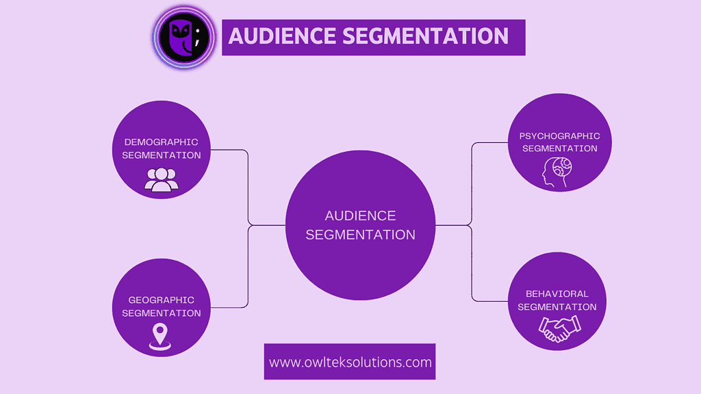image pie chart showcasing different audience segments and how each group receives personalized email content.