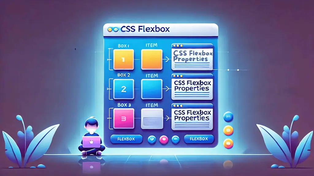 image demonstrating a responsive layout using Flexbox