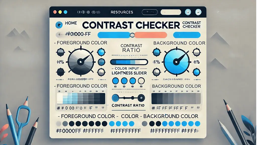 Web typography core concepts are important when using an image visual contrast checker tool to evaluate text-background color combinations