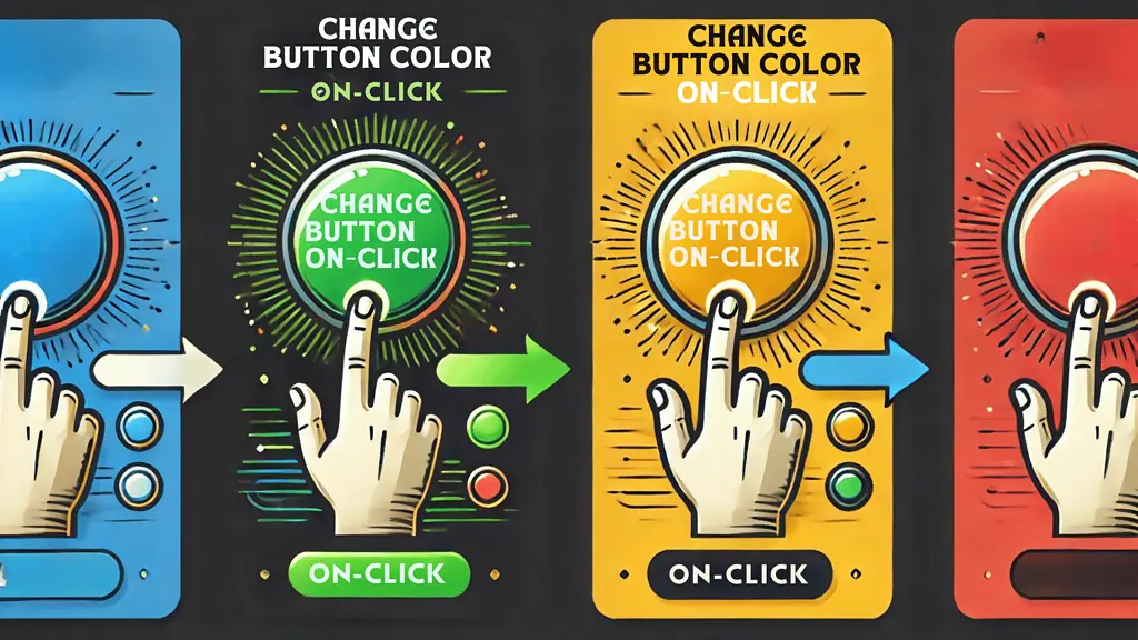 image showing a button changing color upon click