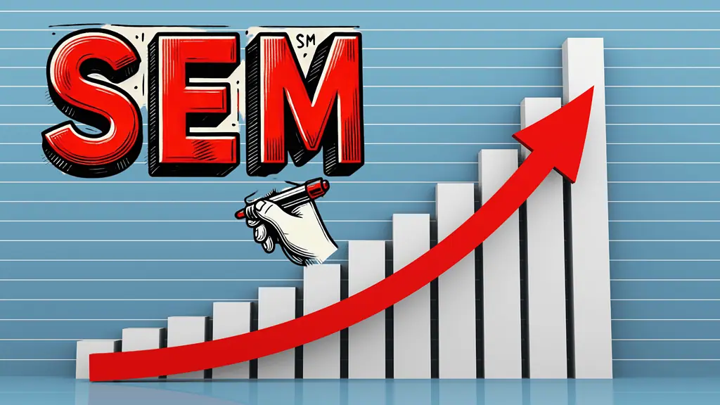 image SEM dashboard with key metrics highlighted such as click-through rate and conversion rate.