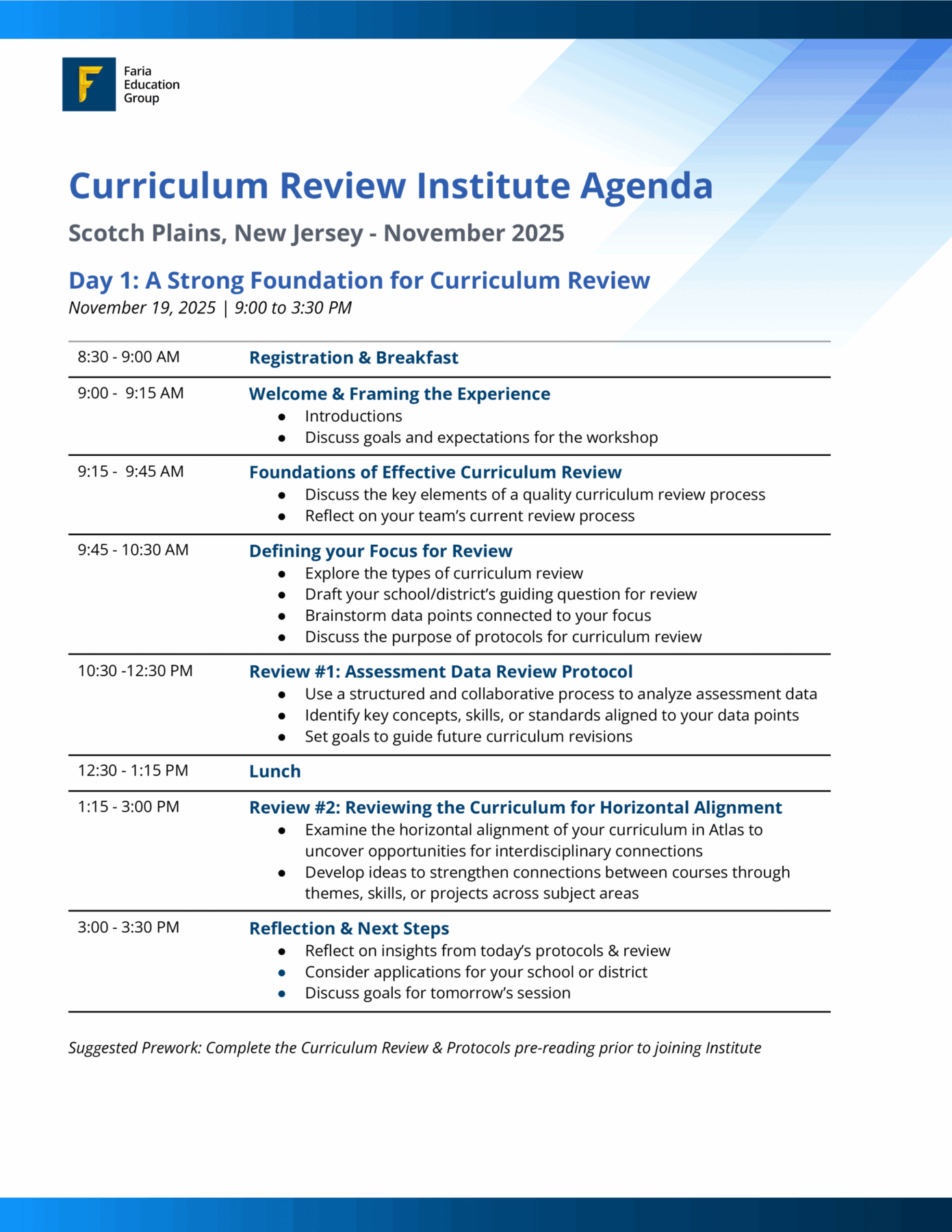 Curriculum Review Institute day1 scaled