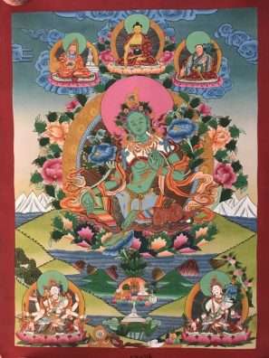 green tara thangka a buddhist gift