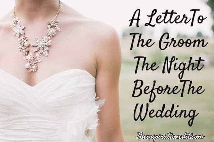 lETTER TO THE GROOM