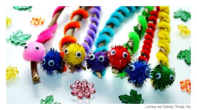 0 - Caterpillar Twig Crafts - Learning and Exploring Through Play