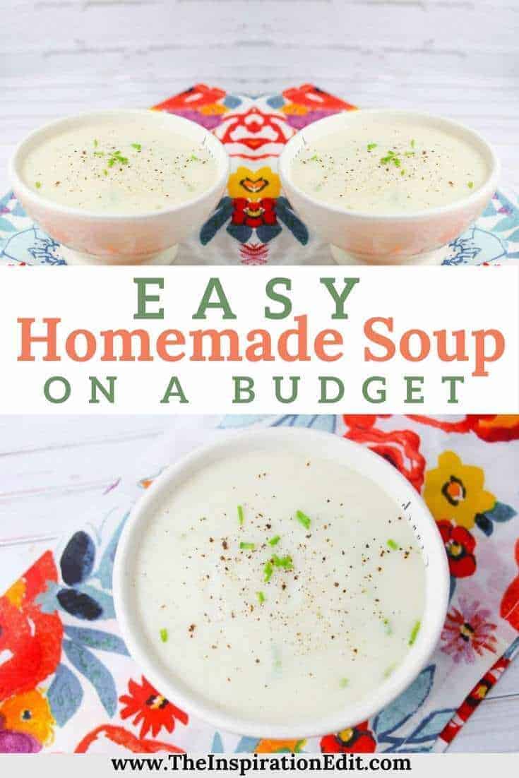 Easy Homemade Potato Soup Recipe On A Budget · The Inspiration Edit