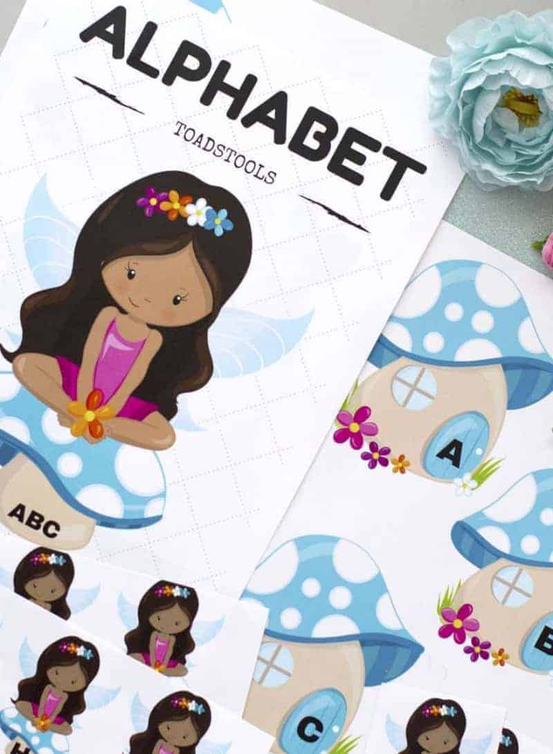 fairy themed alphabet printables for early years