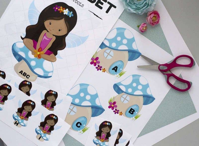 fairy themed alphabet printables for early years