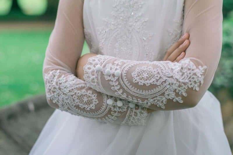 girls ivory flower girl dress