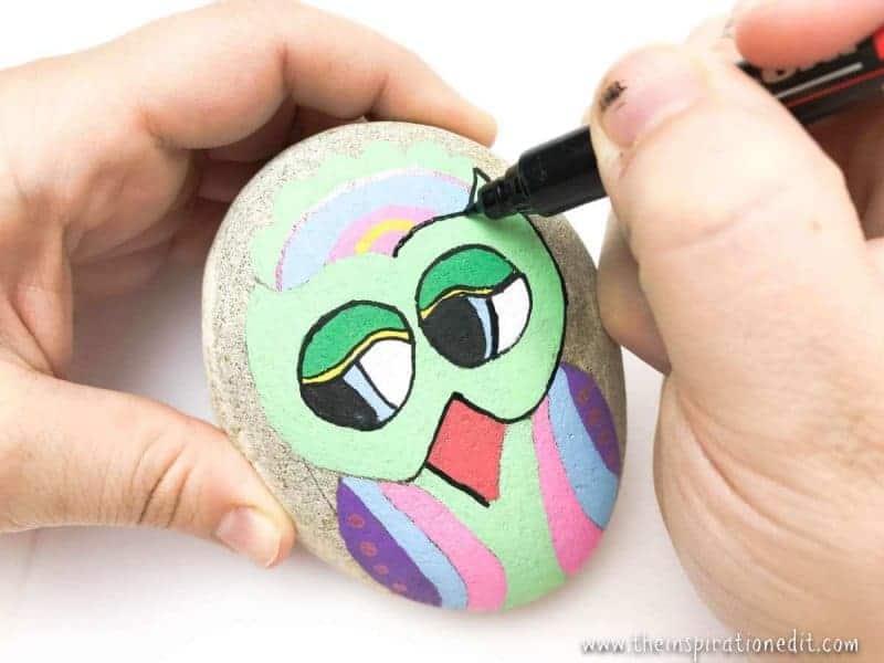 Owl Rock Painting