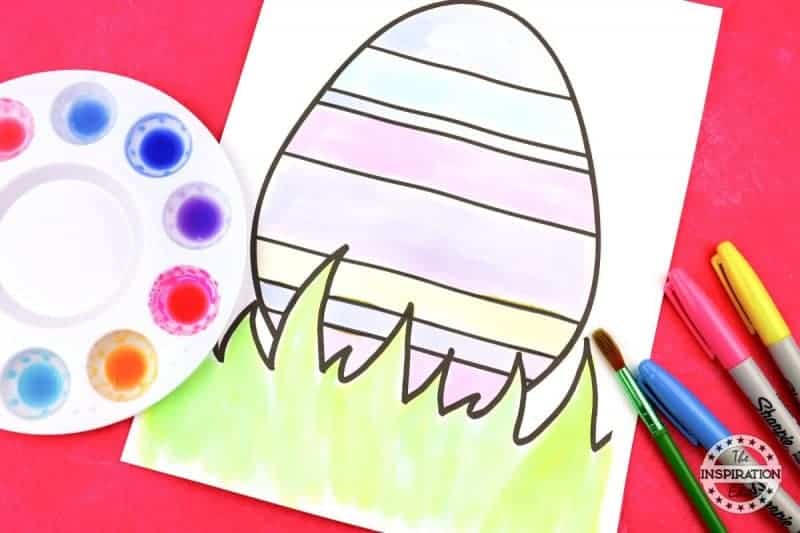 Watercolour Easter Eggs