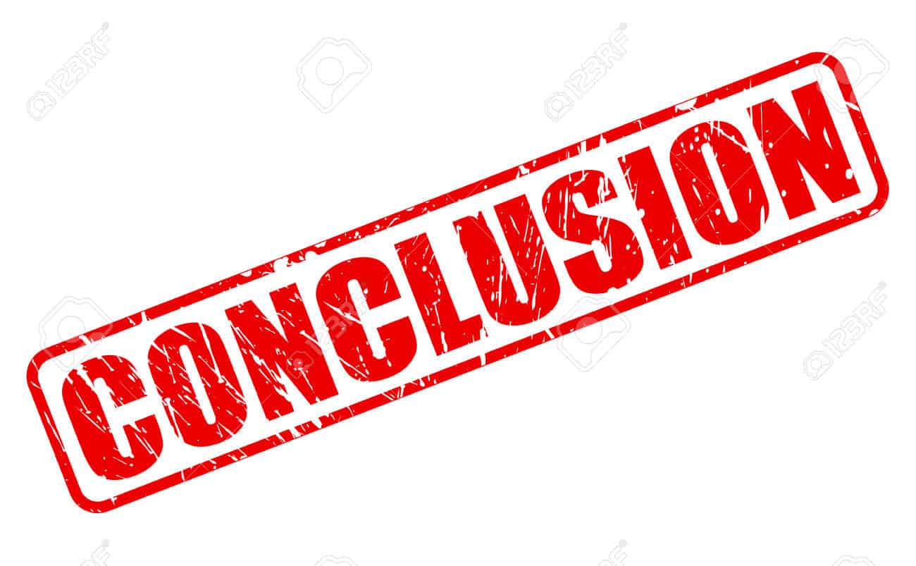 CONCLUSION red stamp text on white Kyusho Article CONCLUSION