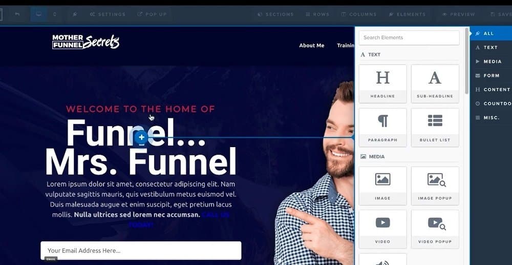 clickfunnels page editor