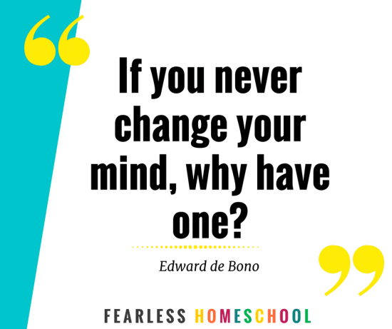 If you can't change it, change the way you think about it. The Three Types of Homeschooling Critic - Fearless Homeschool