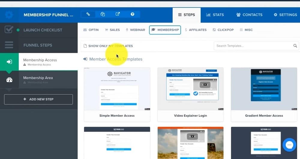 Clickfunnels membership access