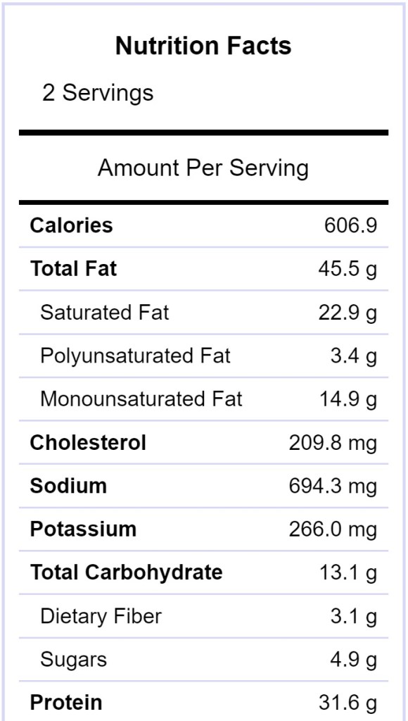Keto Ramen Nutrition Information