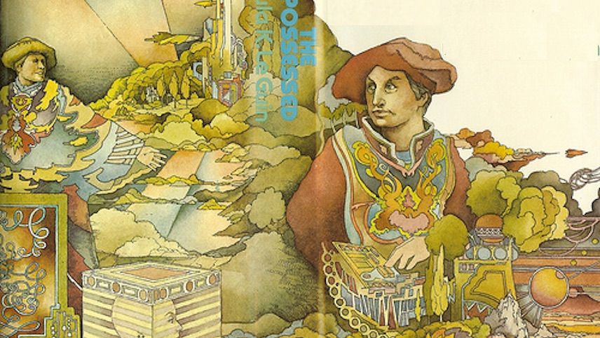 The first ever cover of The Dispossessed by Ursula Le Guin, a cognitively estranging text
