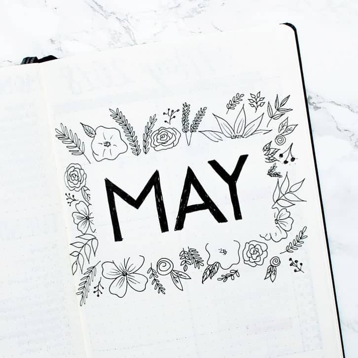 60 Beautiful Bullet Journal Cover Page Ideas For Every Month Of The Year
