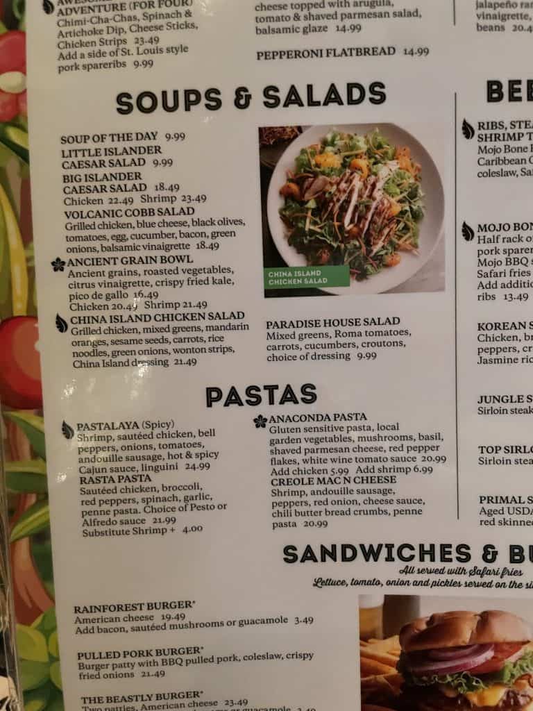 Rainforest Cafe Allergy Menu and Gluten Free options (Disney #39 s Animal Rainforest Cafe Allergy Menu and Gluten Free options (Disney #39 s Animal