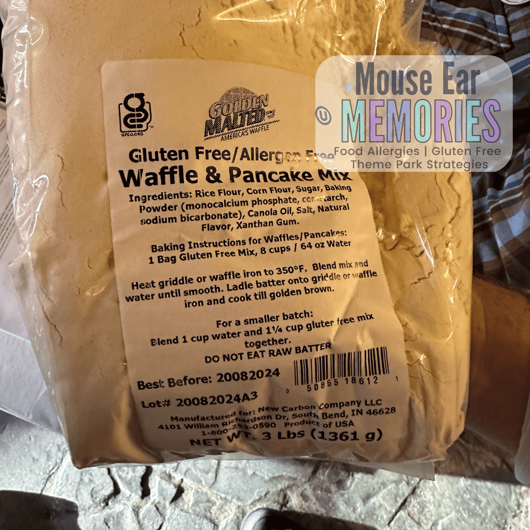 Gluten Free Mickey Waffles at Disney World Mouse Ear Memories
