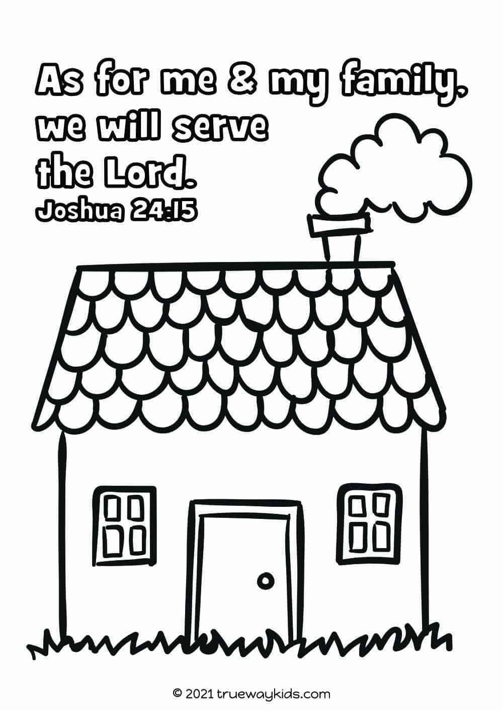 Joshua 24:15 Sunday School Craft - Free Printable