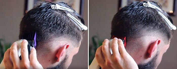 self cut men's hair