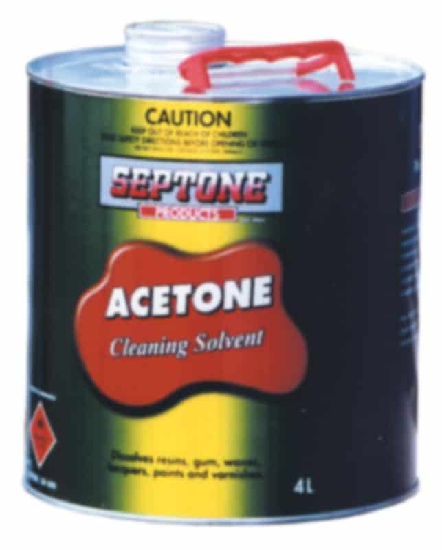 Acetone Cleaning Solvent 4l
