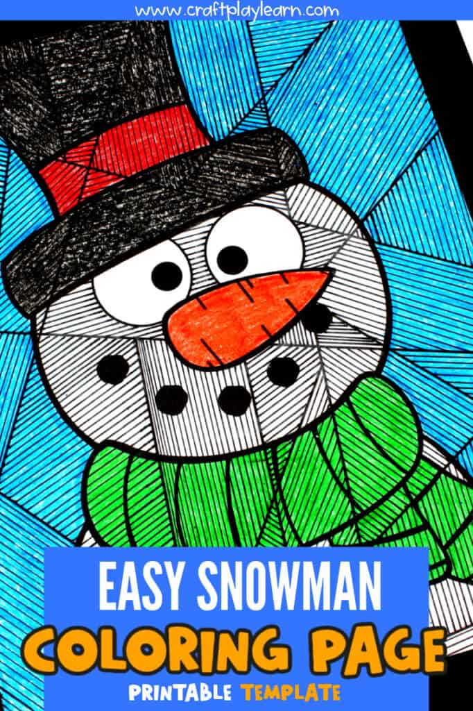 Download Snowman Coloring Page For Kids · The Inspiration Edit