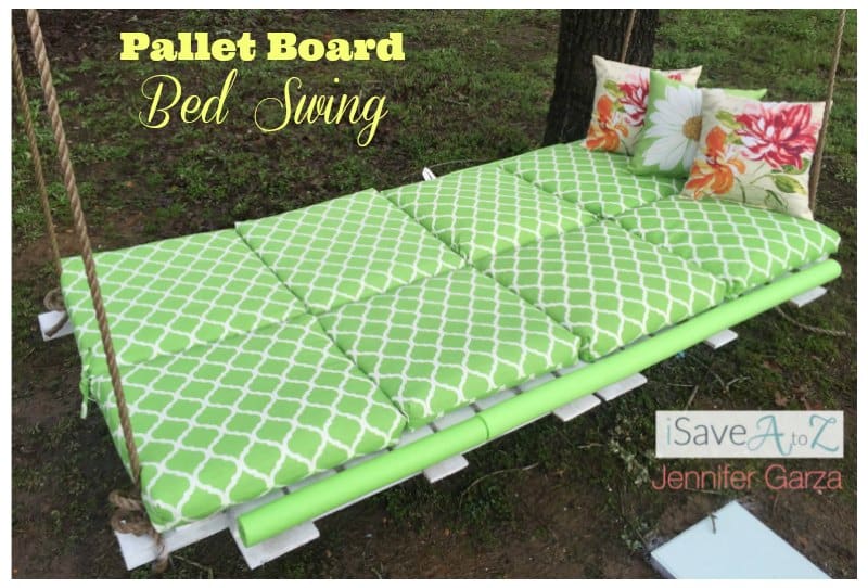 DIY Pallet Board Bed Swing - iSaveA2Z.com