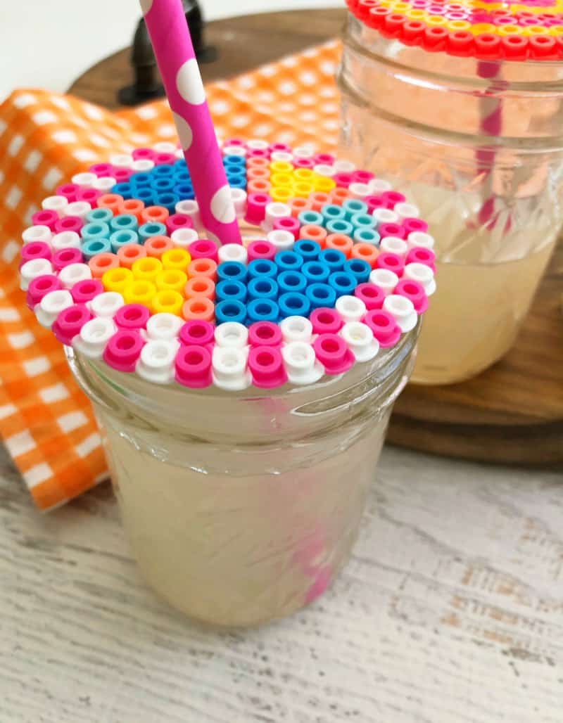 Perler Ideas Perler Beads Drink Topper