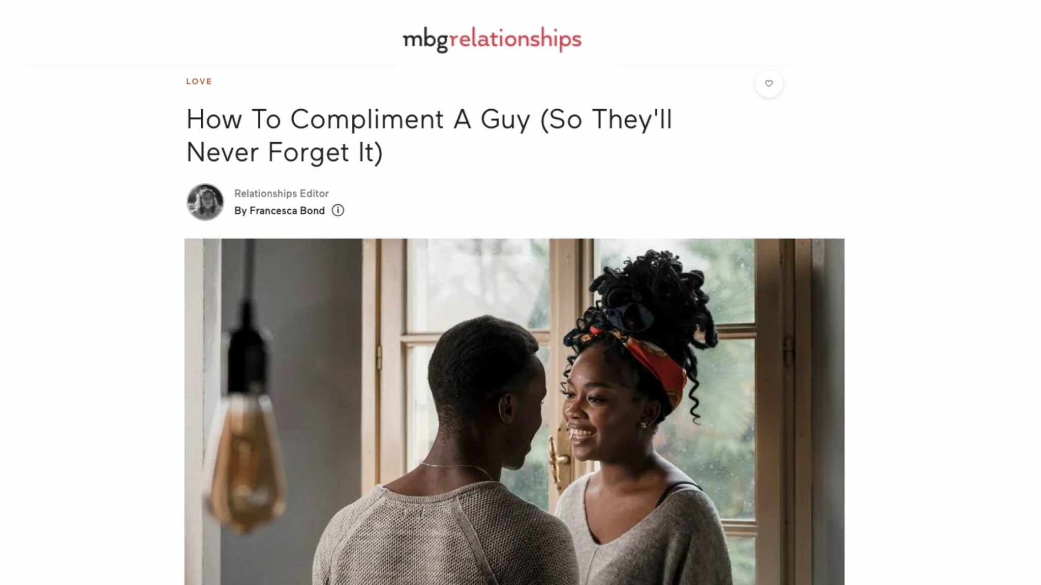 How To Compliment a Guy (So They'll Never Forget It) - As Seen In - MBG