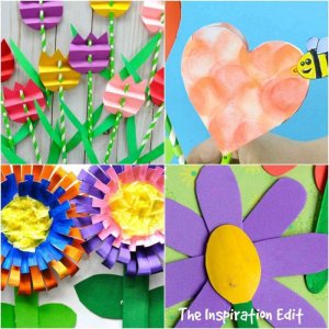 14 Super Cool Flower Crafts For Kids · The Inspiration Edit