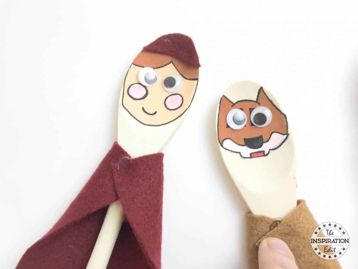red riding hood story spoons