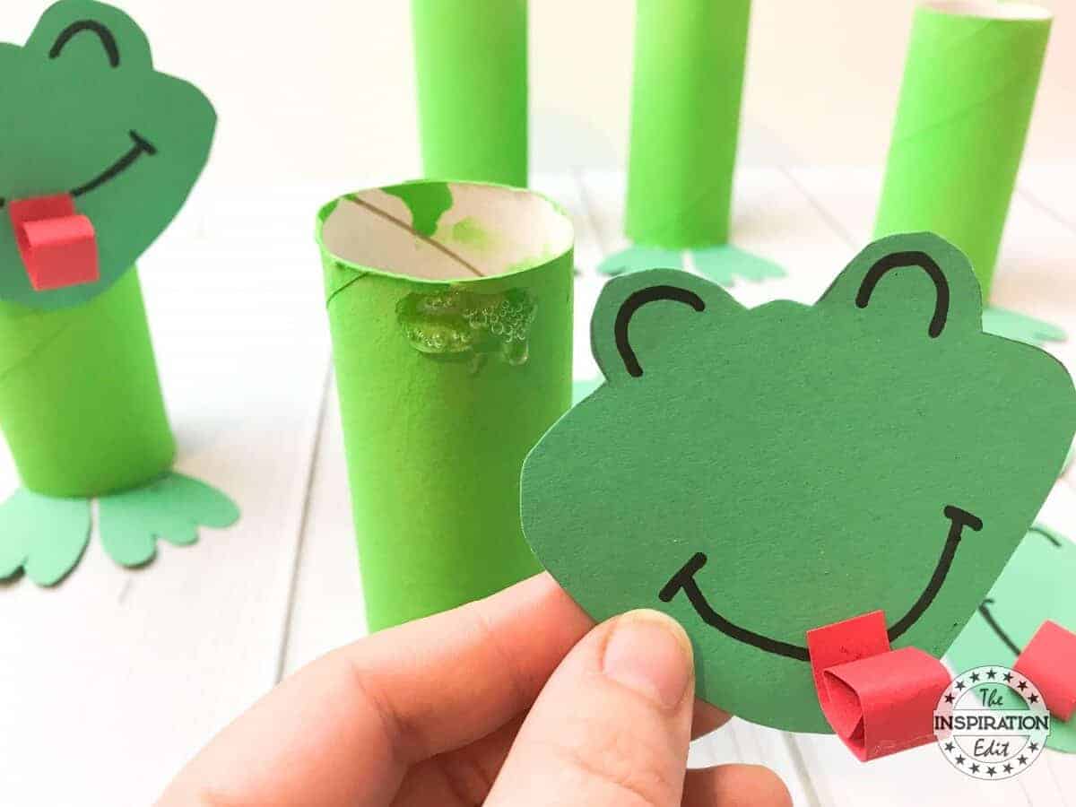 Toilet Tube Frog Craft For Kids