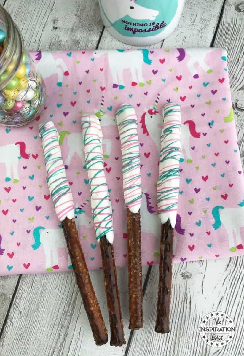 unicorn party food pretzels