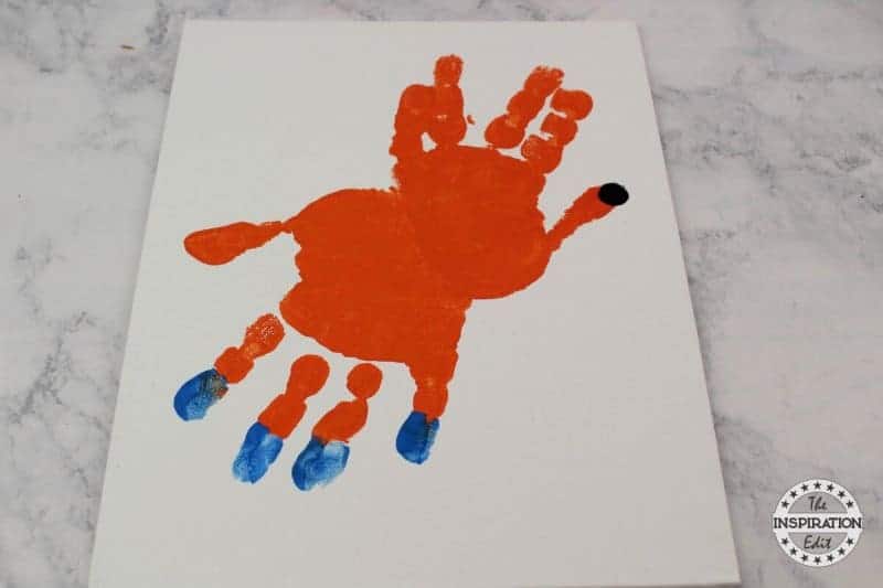 Socks Handprint Canvas