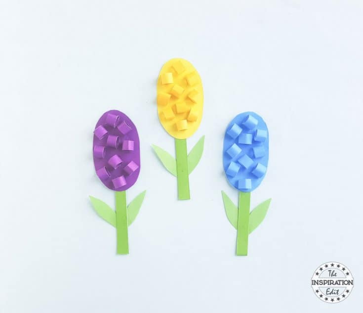 Paper Flower Hyacinth Craft For Kids · The Inspiration Edit