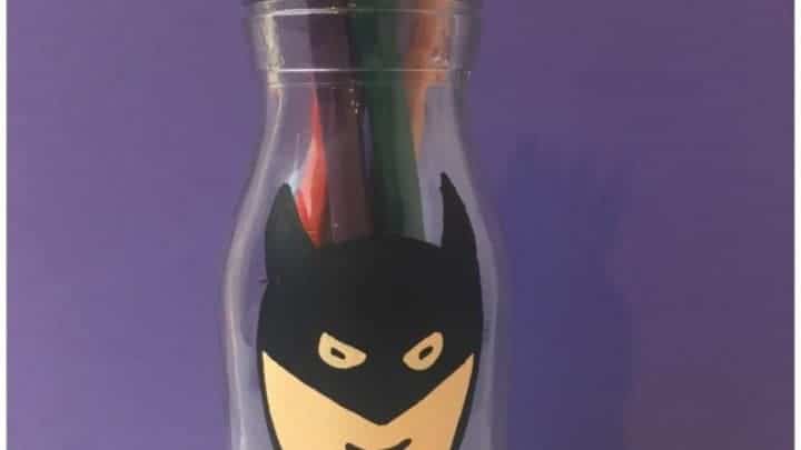 Batman Superhero Bottle Painting For Kids