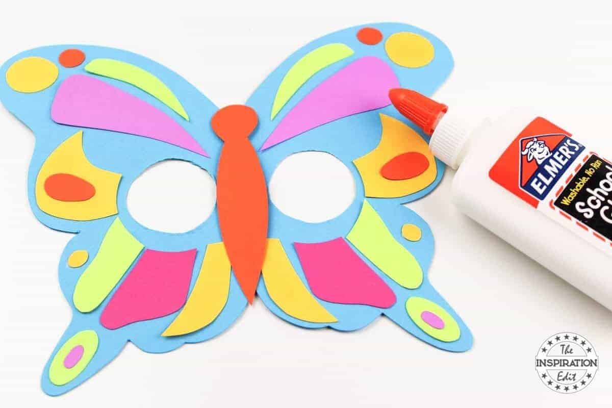 DIY Kids Butterfly Mask With Free Template