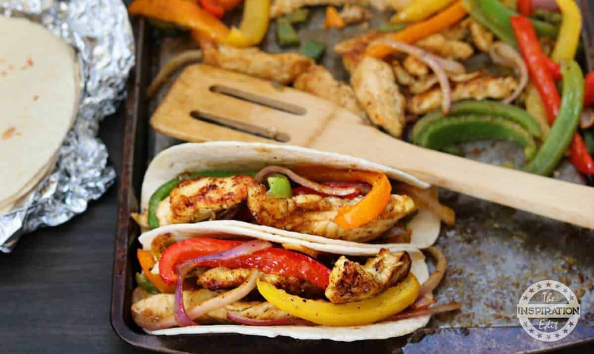 Weight Watchers healthy chicken fajitas recipe