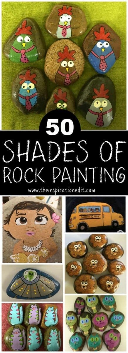 50 shades of rock painting