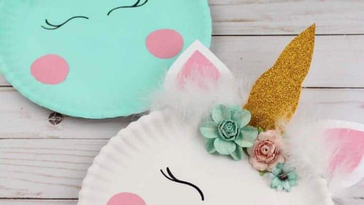 DIY Unicorn Paper Plate Tutorial With Free Template