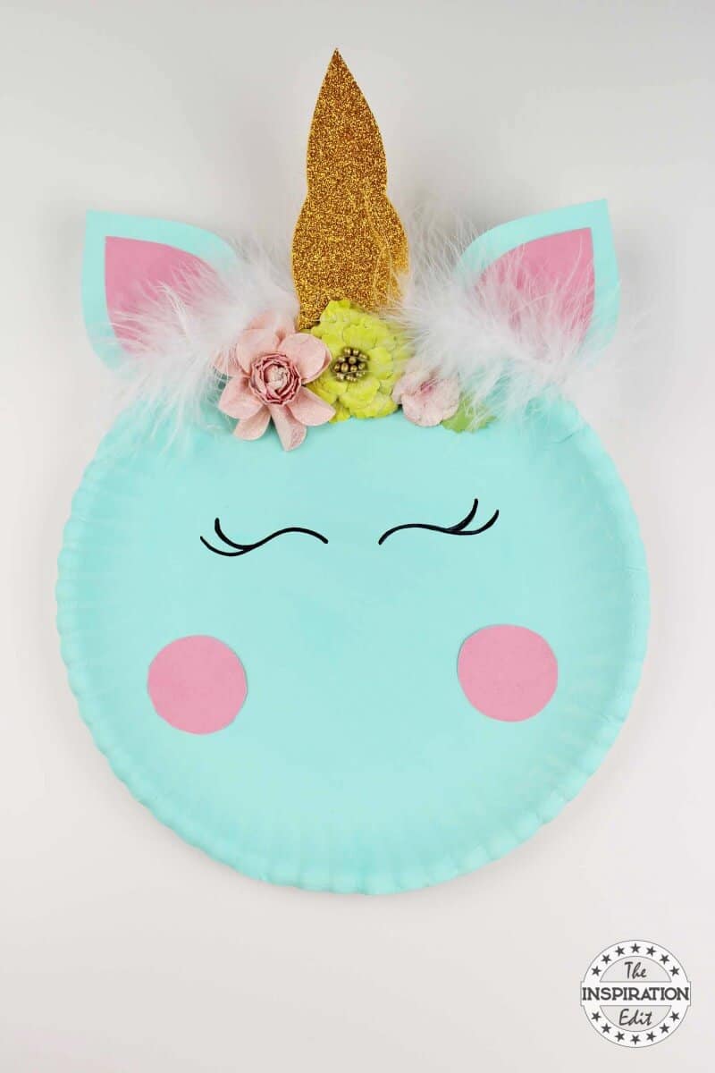 Paper Plate Crafts Easy Unicorn Craft Idea · The Inspiration Edit