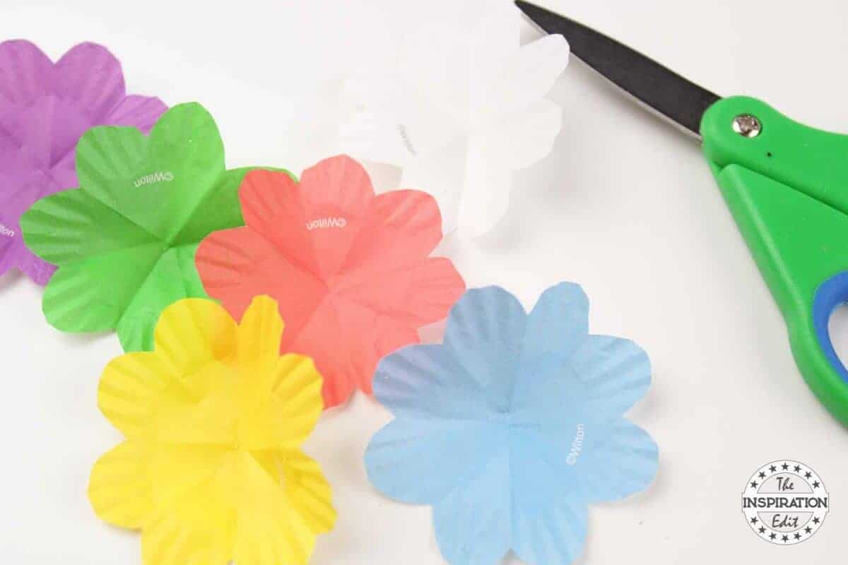 paper cup flower craft kids