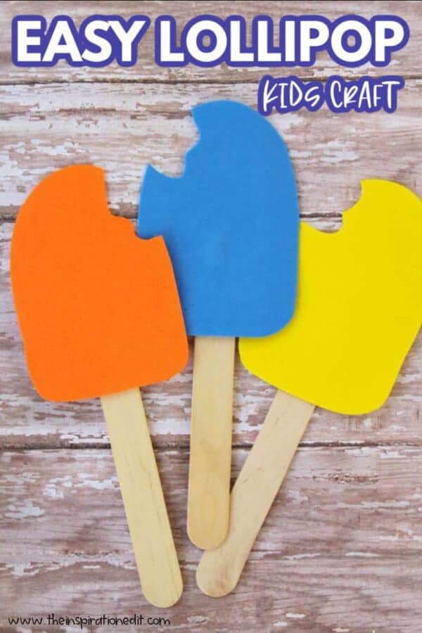 Cute Popsicle Craft For Kids · The Inspiration Edit