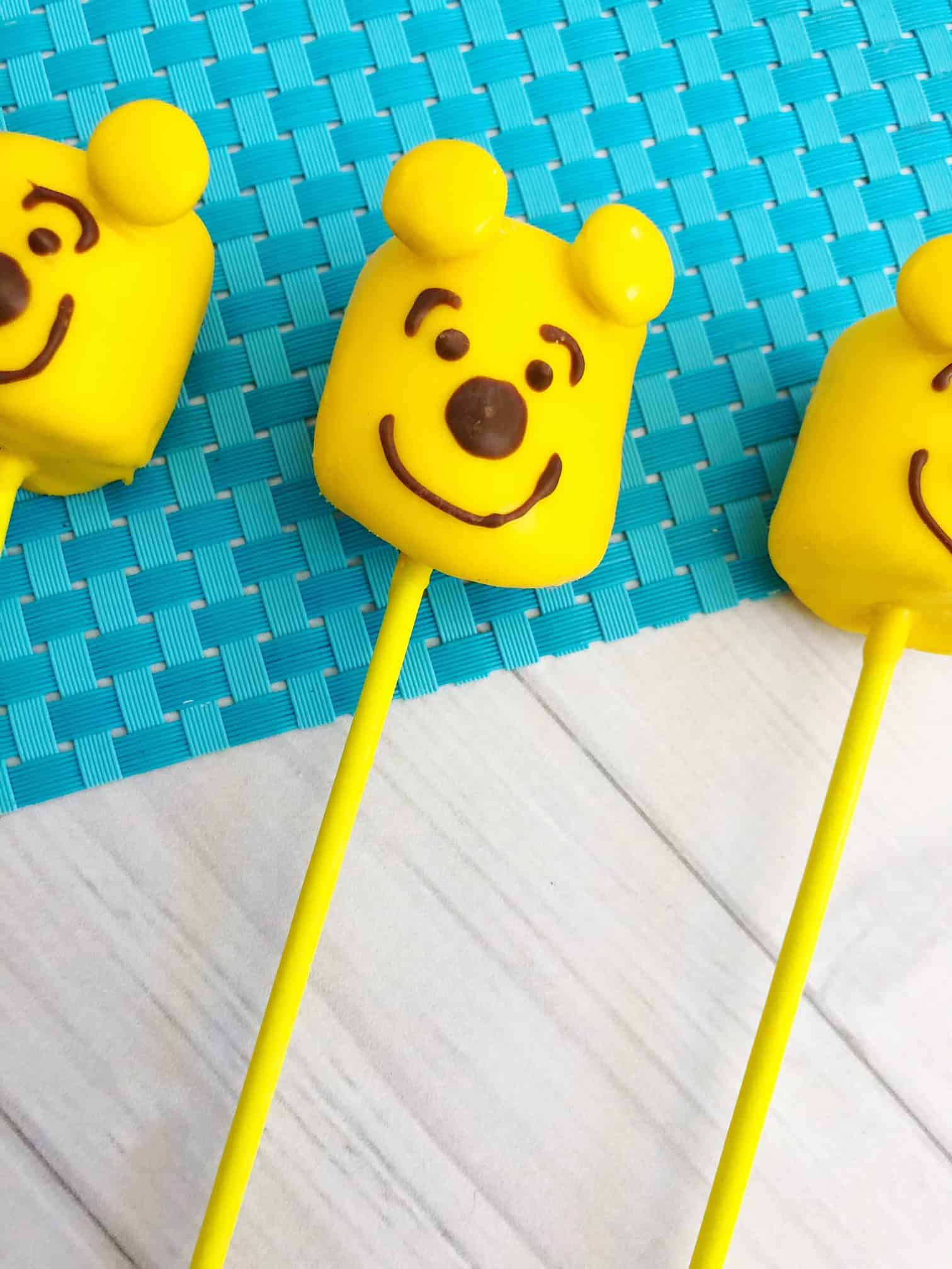 winnie the pooh cake pops