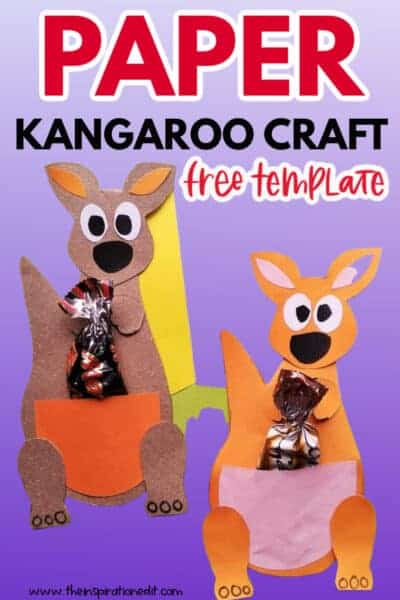 Kids Paper Kangaroo Craft Activity · The Inspiration Edit