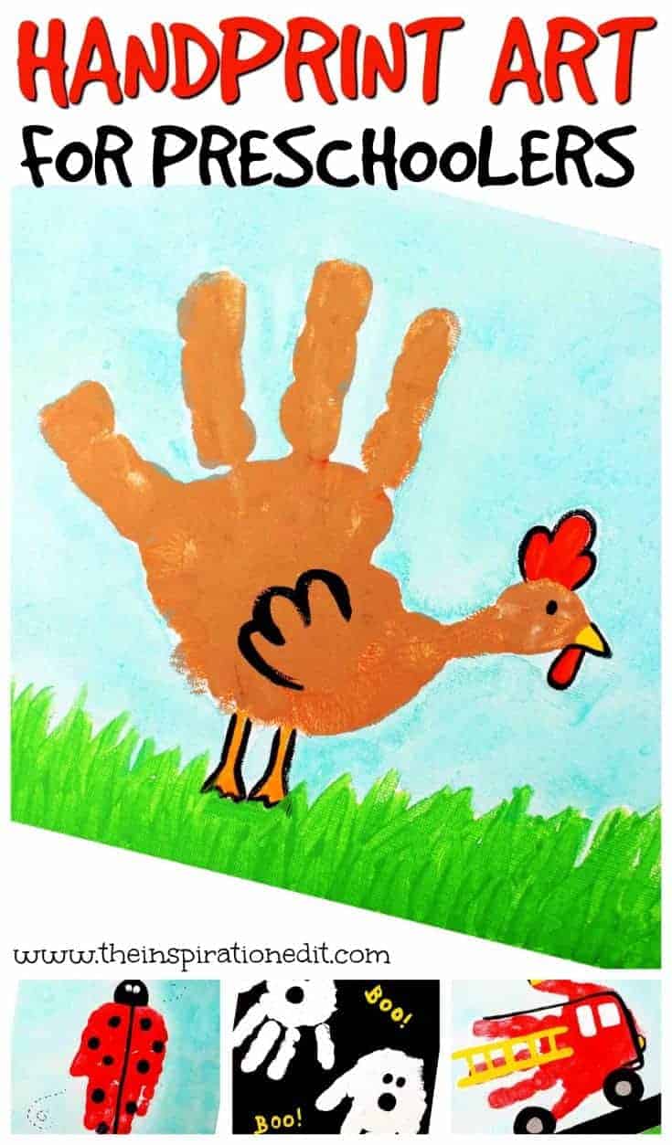 Handprint Chicken Art Project · The Inspiration Edit