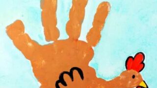 Handprint Chicken Art Project · The Inspiration Edit