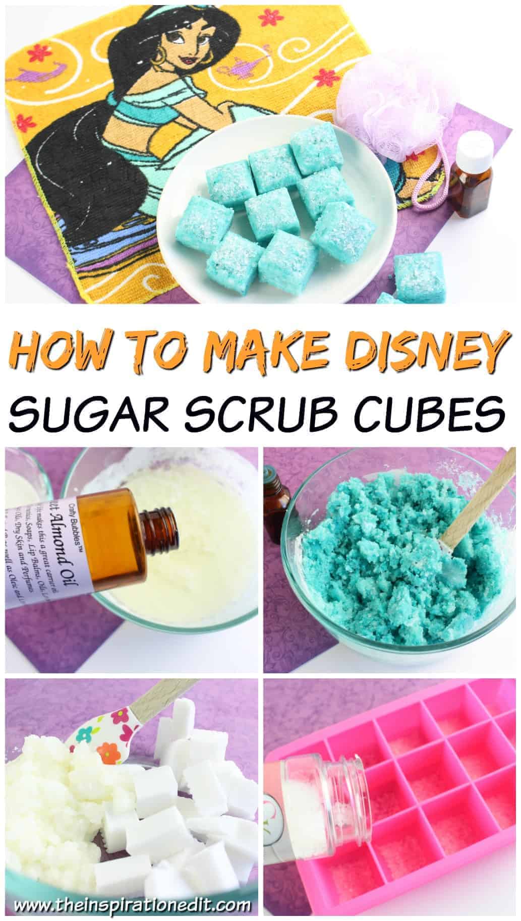 How to Make Disney Sugar Scrub Cubes Pin